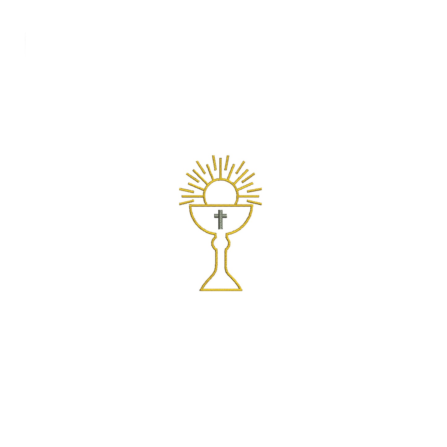 Catholic Church Eucharist Communion Digital Machine Embroidery File- Download- 4 SIZES