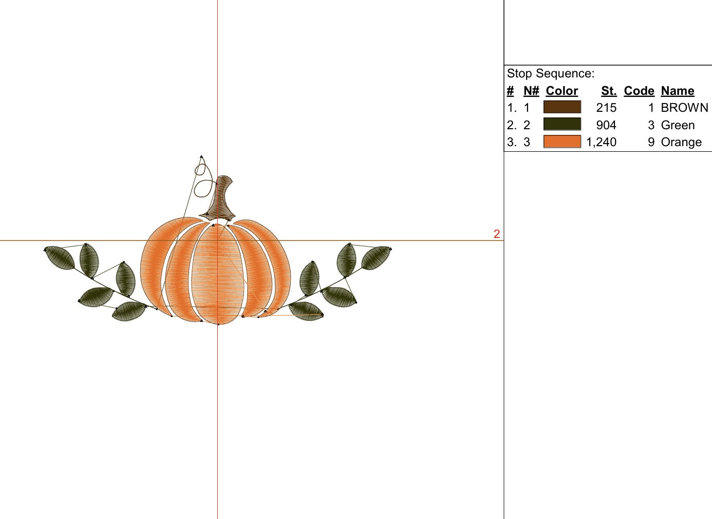 Fall Pumpkin with Leaves Machine Embroidery File- Baby Lee Embroidery Design-Instant Download