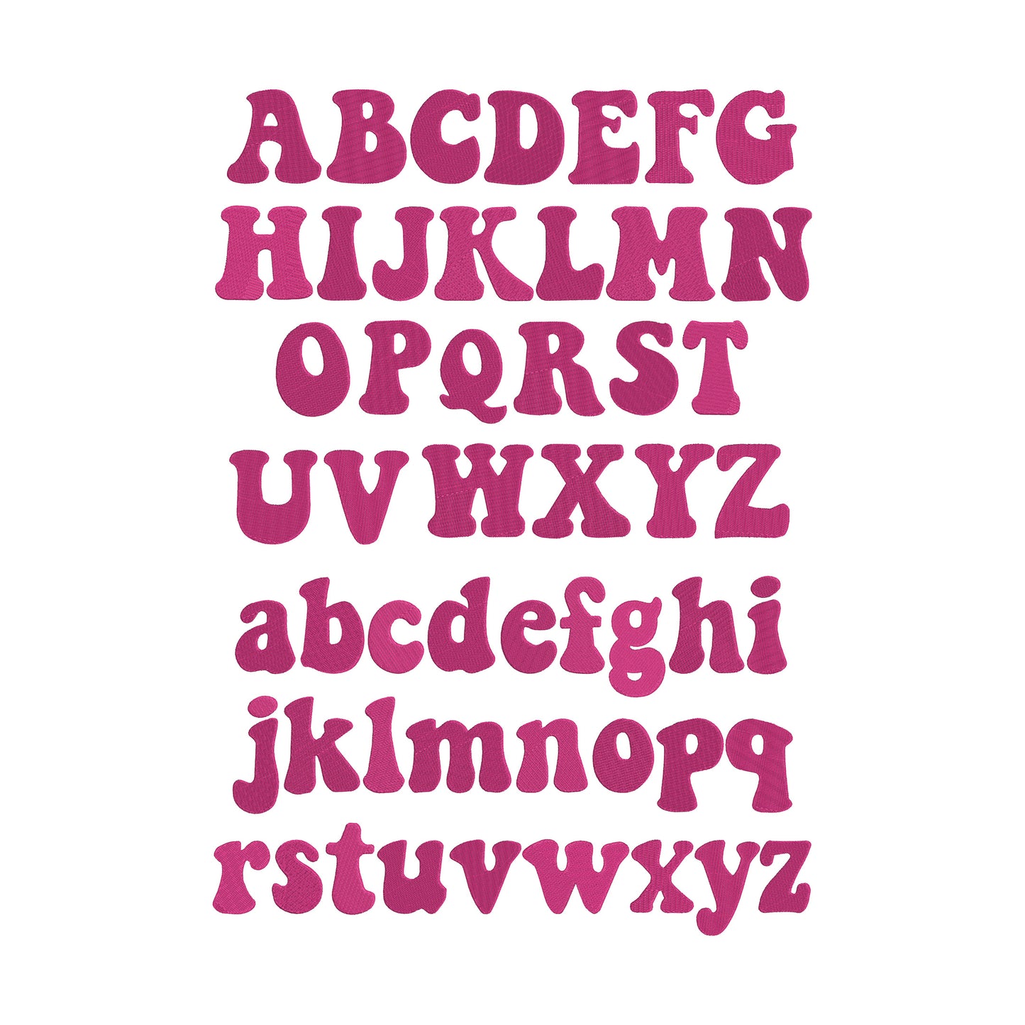 EMBROIDERY FONTS- GROOVE Font Digital Machine Embroidery File - Download- 2 SIZES