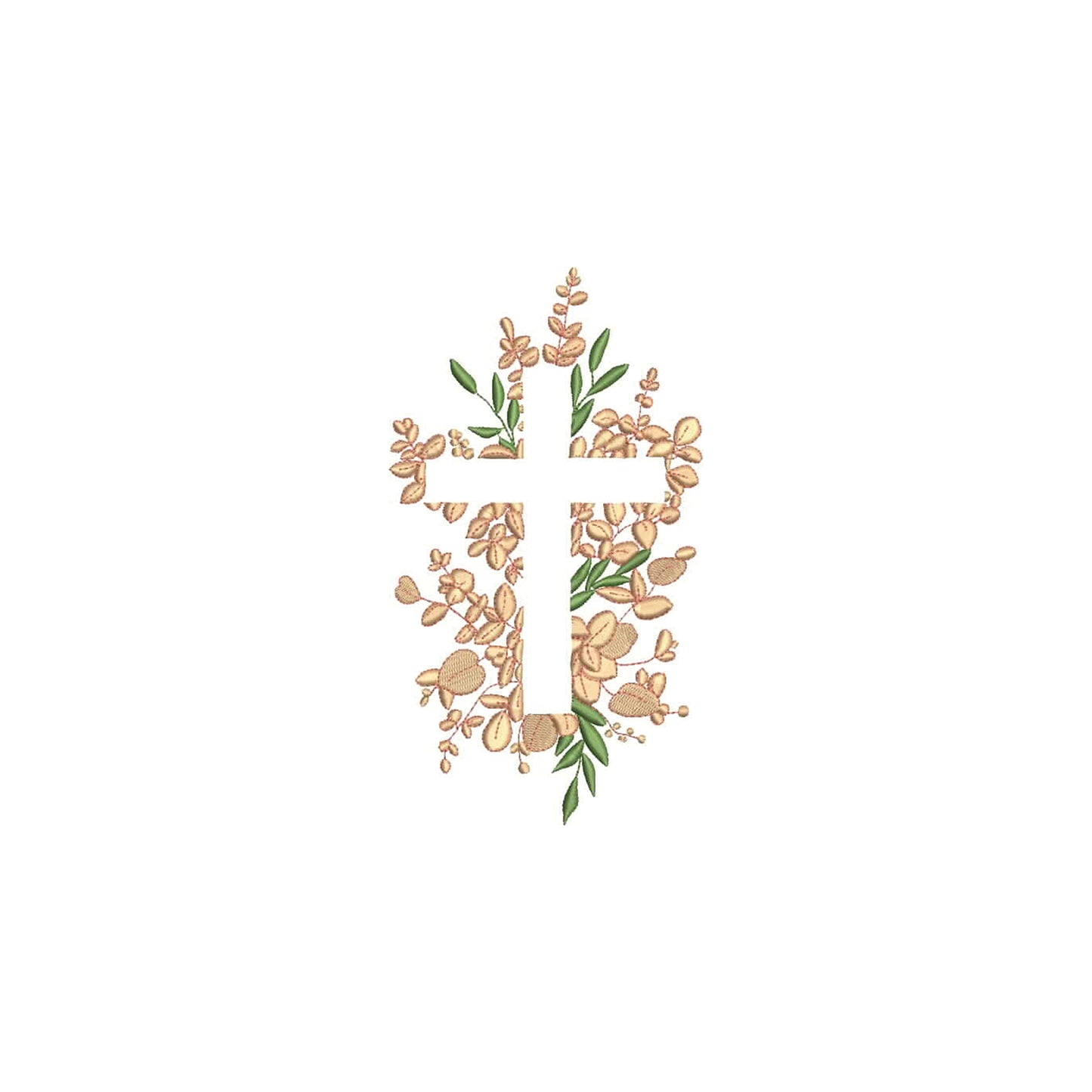 Religious Cross with Flowers Digital Machine Embroidery File- Baby Lee Embroidery Design- Instant Download-6 SIZES-HUS, SEW, XXX, DST, DGT, VP3, JEF, PES, EXP, and PCS.