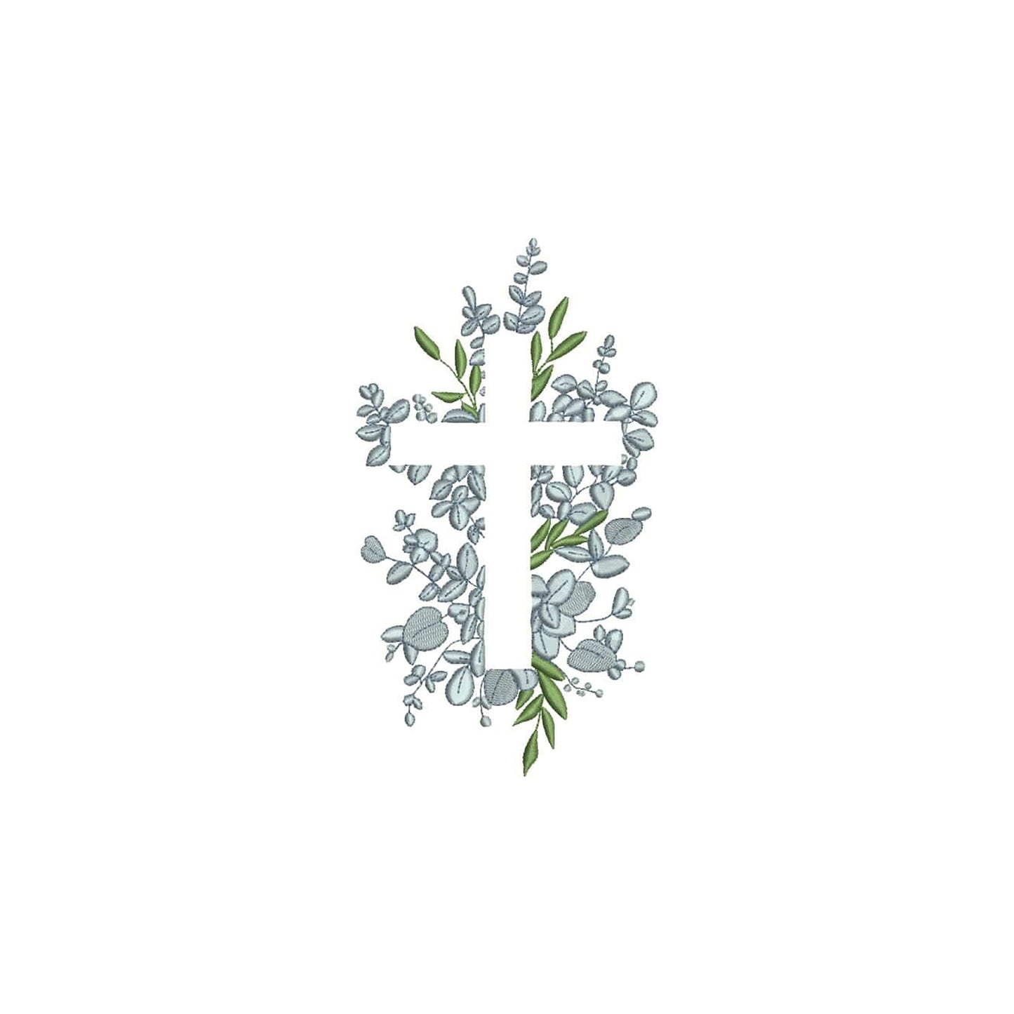 Religious Cross with Flowers Digital Machine Embroidery File- Baby Lee Embroidery Design- Instant Download-6 SIZES-HUS, SEW, XXX, DST, DGT, VP3, JEF, PES, EXP, and PCS.