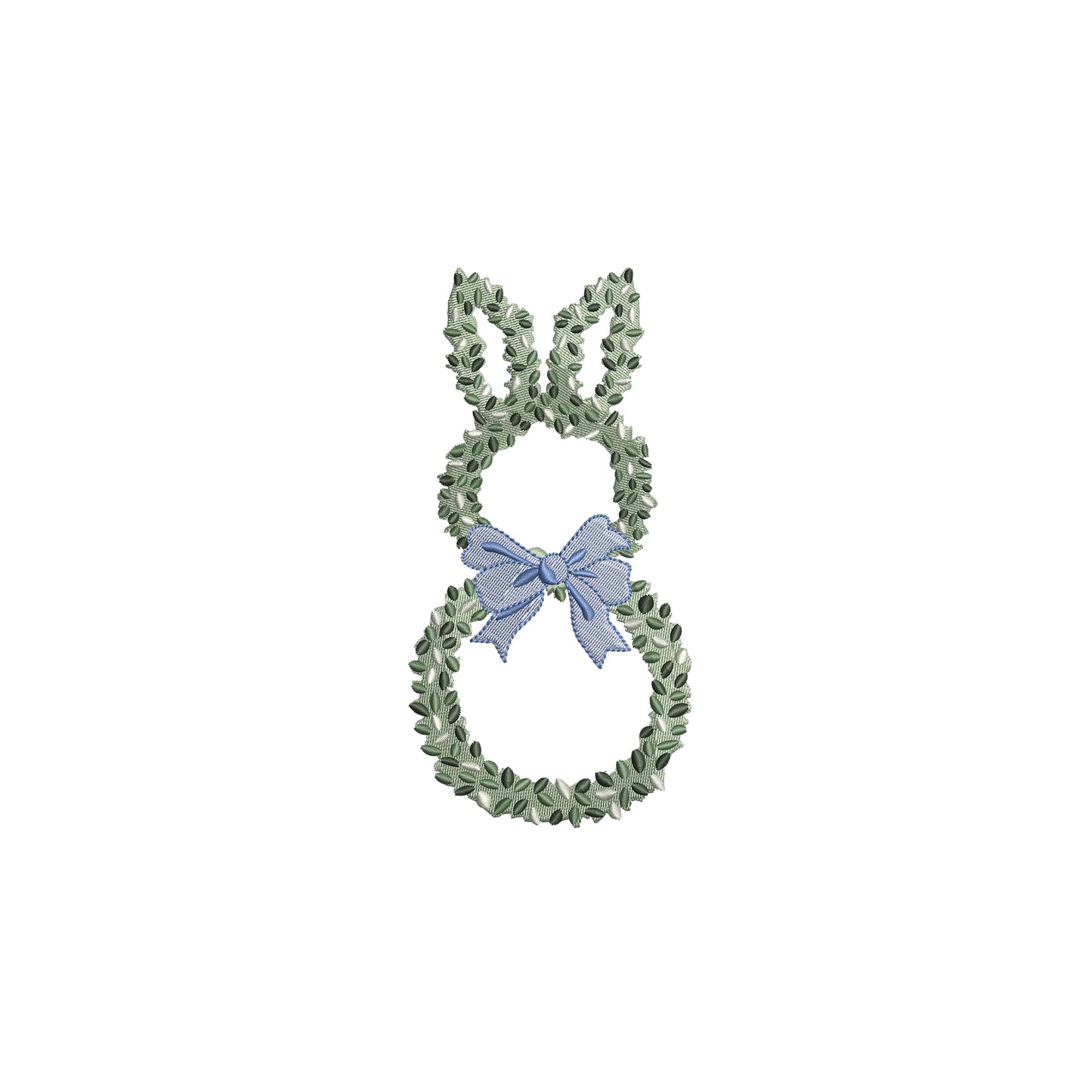 Bunny Shaped Chinoiserie Topiary Plant  Digital Machine Embroidery File- Baby Lee Digital Design-Instant Download- 4 SIZES-DST, PES, JAN, JEF, EXP, SEW, ART, PES, VP3, HUS, PCS, XXX, PEC
