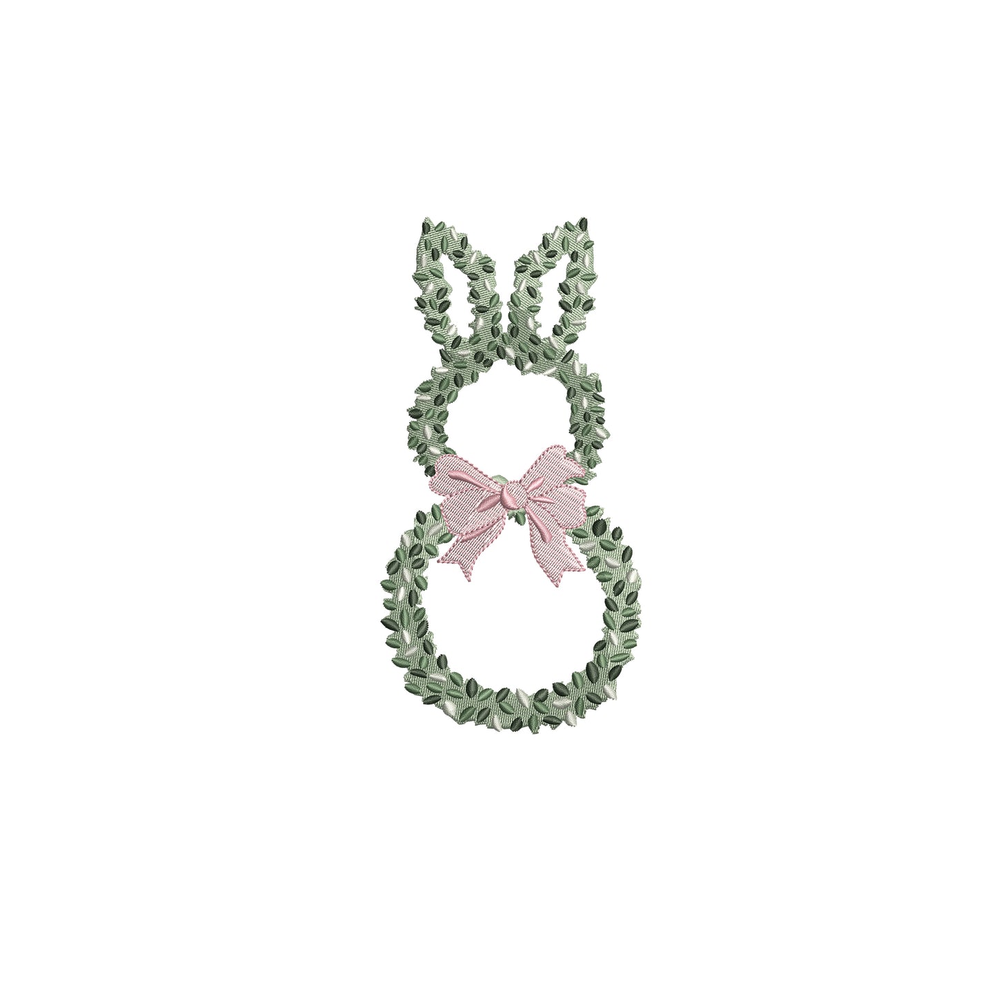 Bunny Shaped Chinoiserie Topiary Plant  Digital Machine Embroidery File- Baby Lee Digital Design-Instant Download- 4 SIZES-DST, PES, JAN, JEF, EXP, SEW, ART, PES, VP3, HUS, PCS, XXX, PEC