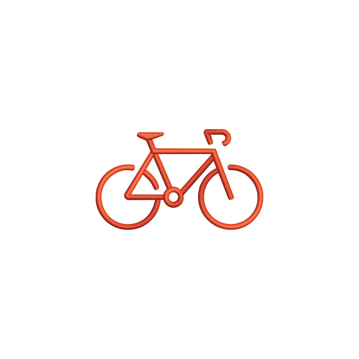 Minimal Bike Outline Digital Machine Embroidery File- Baby Lee Digital Design-Instant Download- 5 SIZES-DST, PES, JAN, JEF, EXP, SEW, ART, PES, VP3, HUS, PCS, XXX, PEC