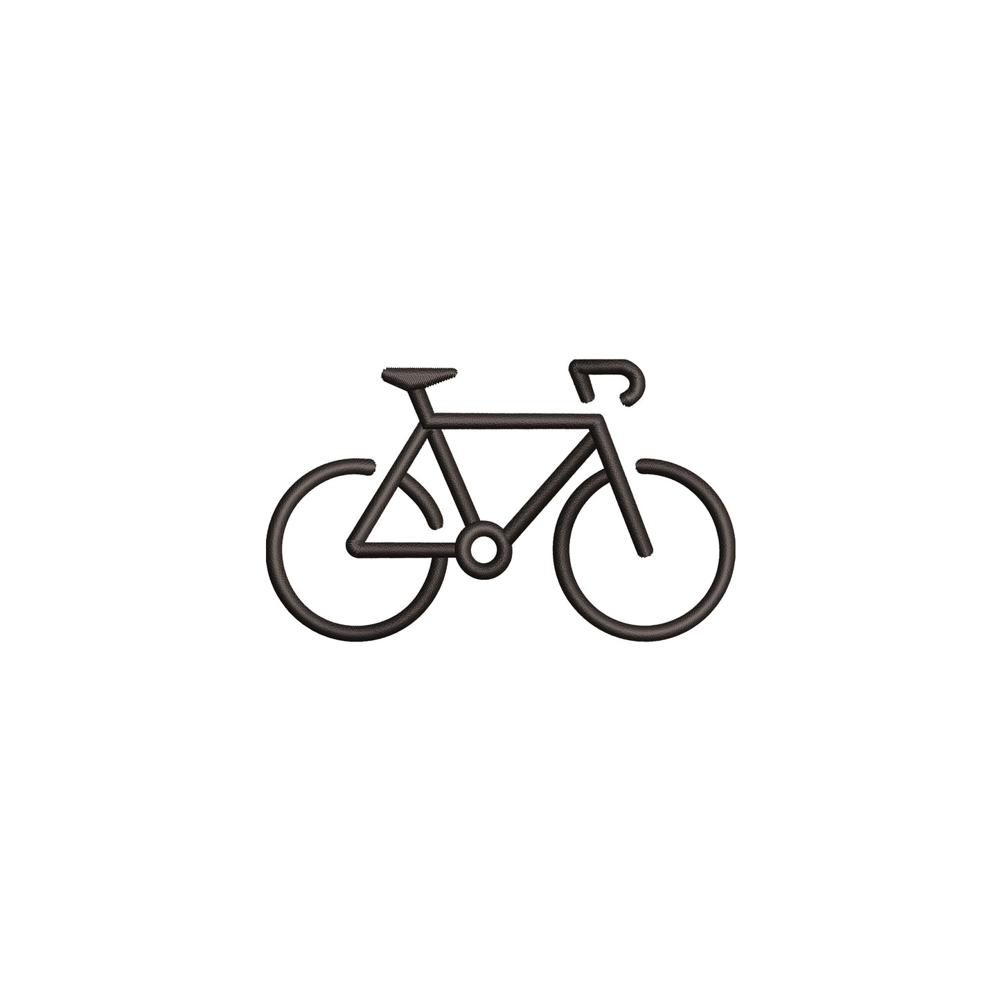 Minimal Bike Outline Digital Machine Embroidery File- Baby Lee Digital Design-Instant Download- 5 SIZES-DST, PES, JAN, JEF, EXP, SEW, ART, PES, VP3, HUS, PCS, XXX, PEC
