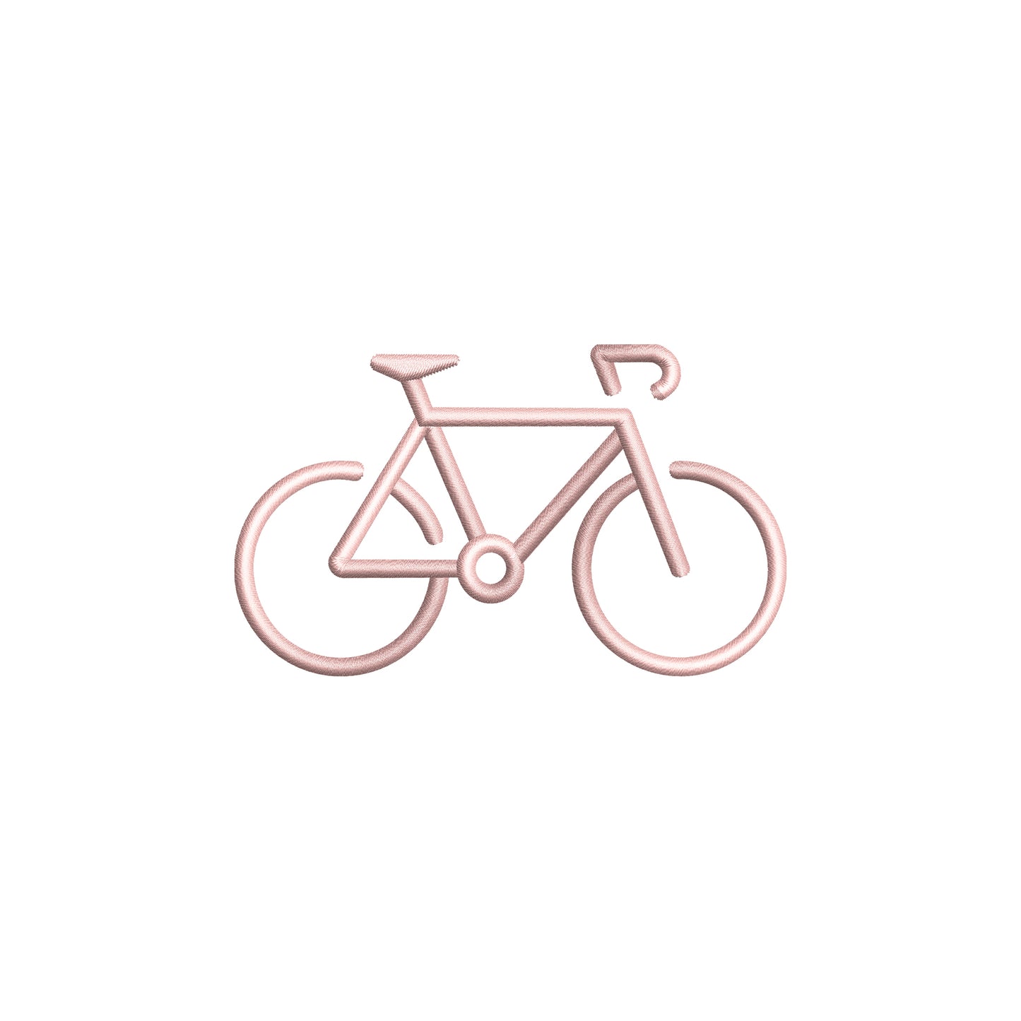 Minimal Bike Outline Digital Machine Embroidery File- Baby Lee Digital Design-Instant Download- 5 SIZES-DST, PES, JAN, JEF, EXP, SEW, ART, PES, VP3, HUS, PCS, XXX, PEC