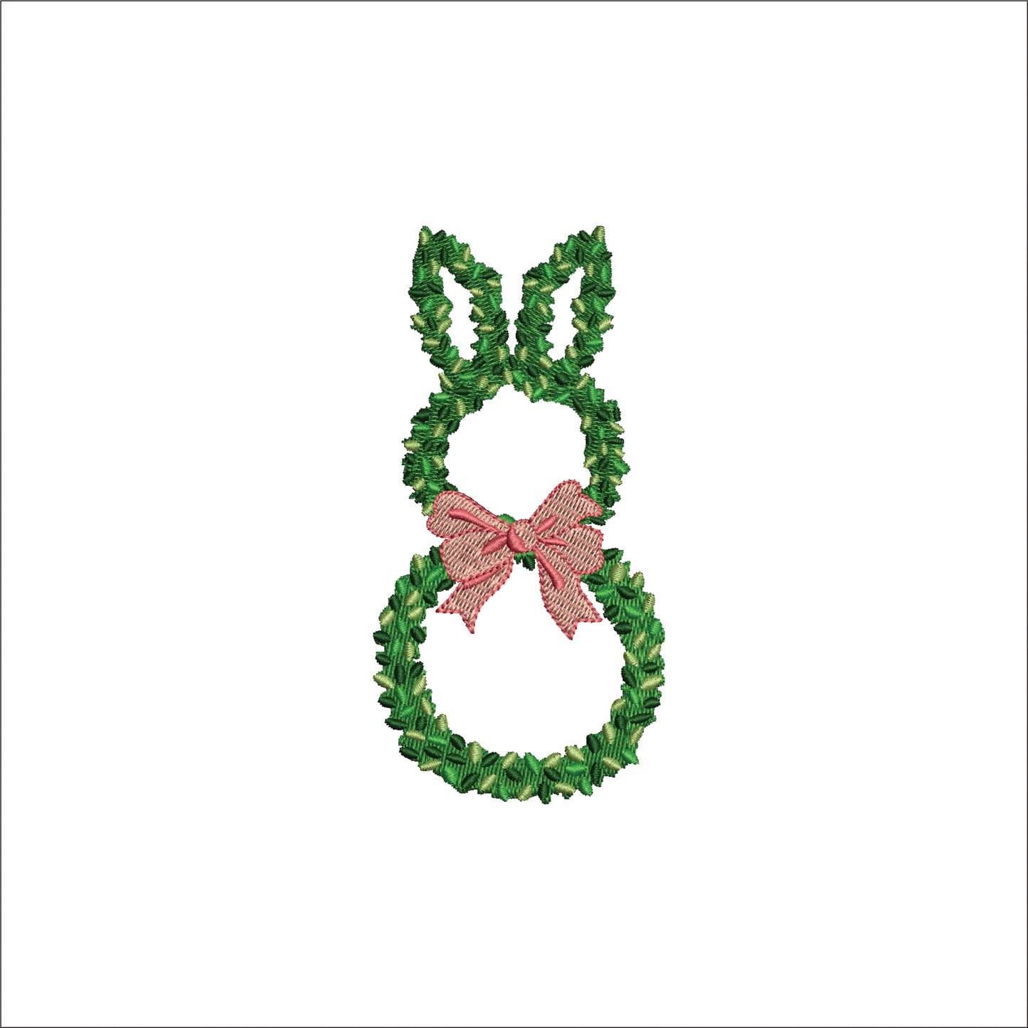 Bunny Shaped Chinoiserie Topiary Plant  Digital Machine Embroidery File- Baby Lee Digital Design-Instant Download- 4 SIZES-DST, PES, JAN, JEF, EXP, SEW, ART, PES, VP3, HUS, PCS, XXX, PEC
