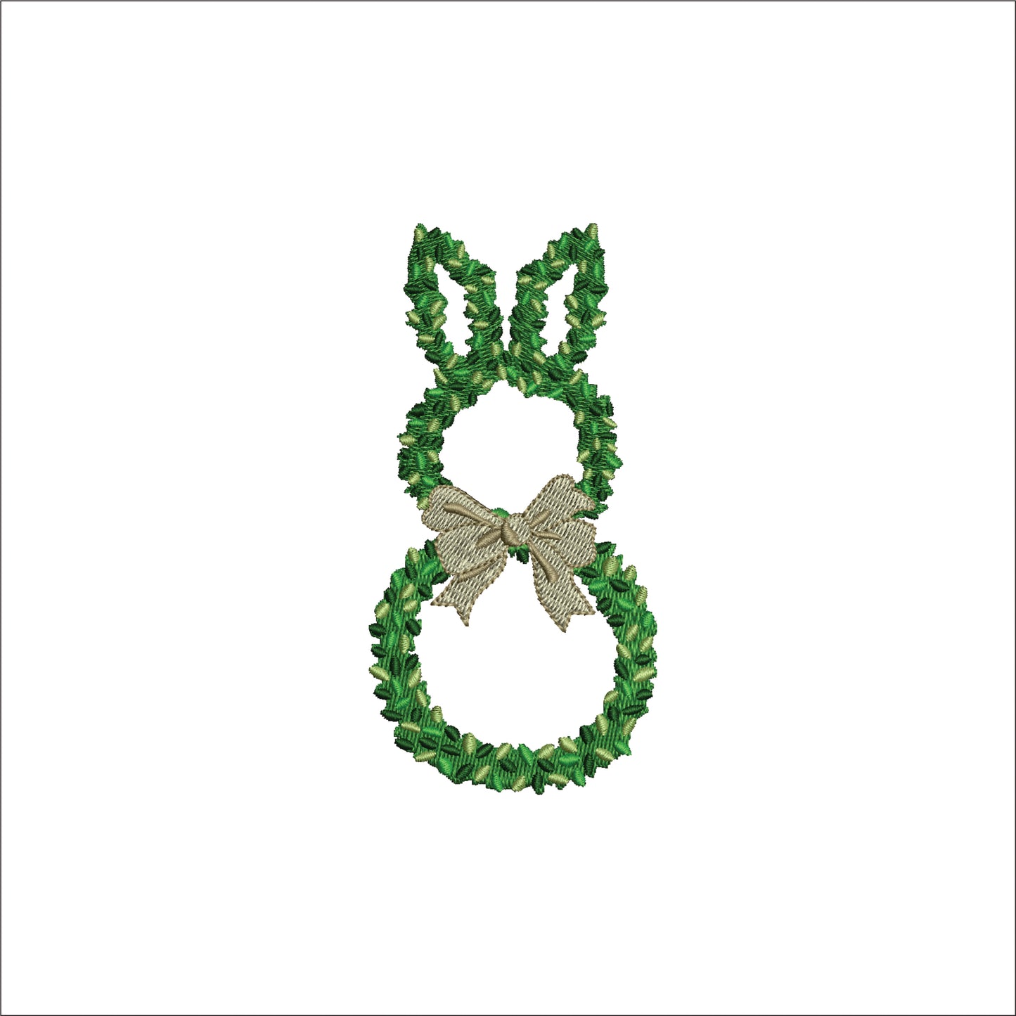Bunny Shaped Chinoiserie Topiary Plant  Digital Machine Embroidery File- Baby Lee Digital Design-Instant Download- 4 SIZES-DST, PES, JAN, JEF, EXP, SEW, ART, PES, VP3, HUS, PCS, XXX, PEC