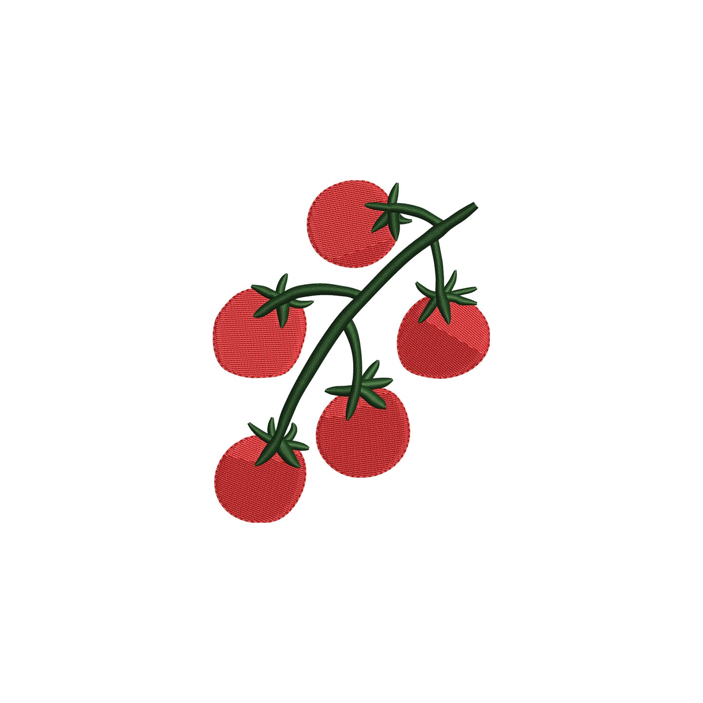 Cute Hand Drawn Tomatoes Digital Machine Embroidery File- Instant Download- Baby Lee Digital Design-5 SIZE- DST, PES, JAN, JEF, EXP, SEW, ART, PES, VP3, HUS, PCS, XXX, PEC