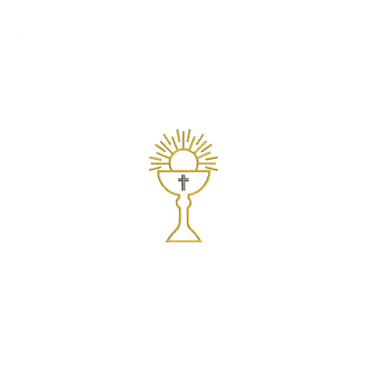 Catholic Church Eucharist Communion Digital Machine Embroidery File- Download- 4 SIZES
