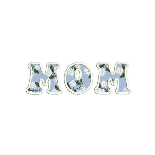 MOM APPLIQUE-  Machine Embroidery File- Instant Download- Baby Lee Embroidery Design-5 SIZES-DST, JAN, JEF, SEW, EXP, ART, PES, VP3, HUS, PCS, XXX, DGT, and PEC.