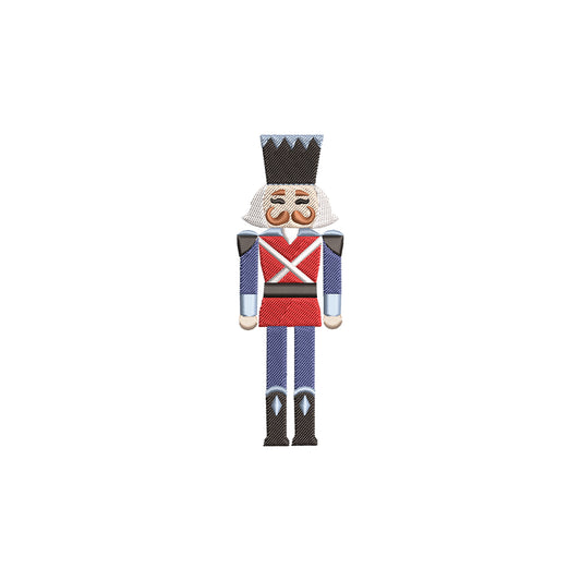 Cute Christmas Nutcracker III Machine Embroidery Design File- 4SIZES