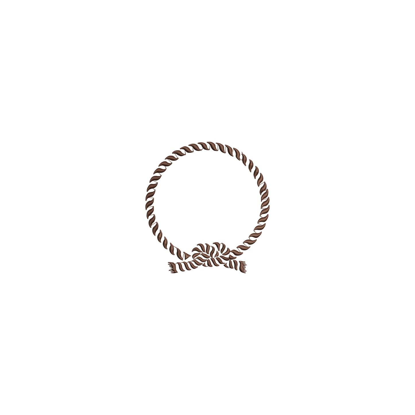 Nautical Rope Wreath Embroidery File- Monogram- Baby Lee Digital Design- Instant Download- 4 SIZES-DST, PES, JAN, JEF, EXP, SEW, ART, PES, VP3, HUS, PCS, XXX, PEC