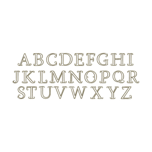 EMBROIDERY FONTS- Fishtail Victorian Monogram Font Digital Machine Embroidery File- Baby Lee Embroidery Design- Instant Download- 3 SIZES-HUS, SEW, XXX, DST, DGT, VP3, JEF, PES, EXP, and PCS.