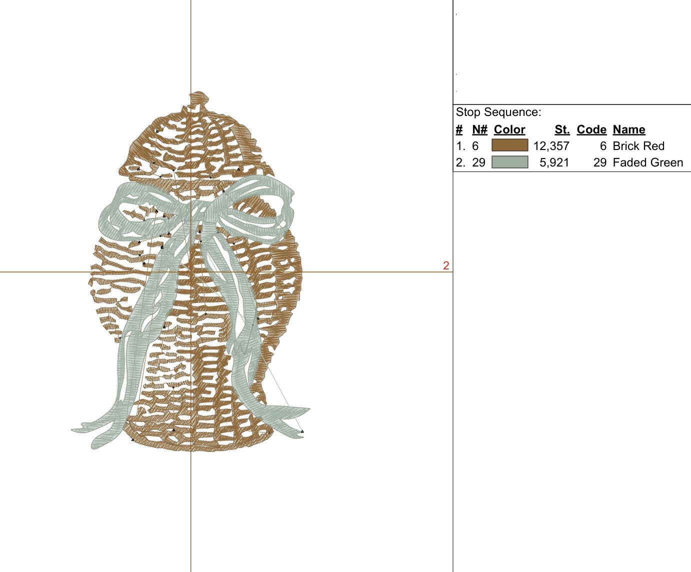 Chinoiserie Rattan Ginger Jar with Bow Digital Machine Embroidery File- Baby Lee Digital Design-Instant Download- 3 SIZES-DST, PES, JAN, JEF, EXP, SEW, ART, PES, VP3, HUS, PCS, XXX, PEC